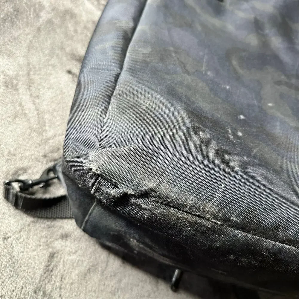 Lo & Sons Edgemont Navy/Black Camo Convertible Backpack computer work bag